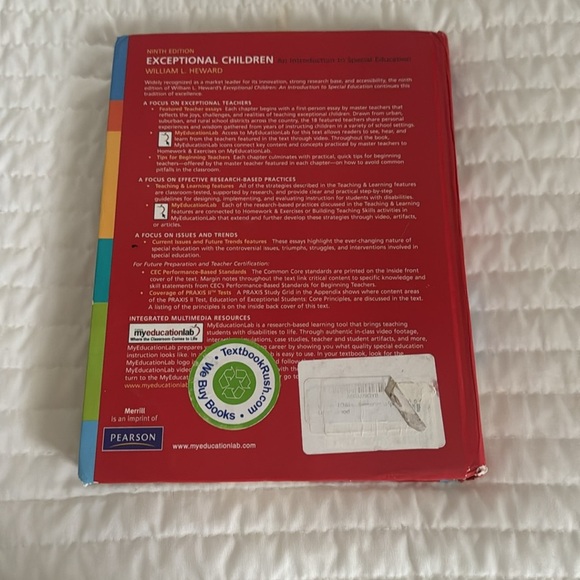 Exceptional Children Book for college - Picture 2 of 4